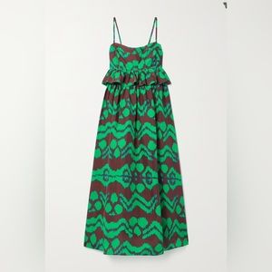 Ulla Johnson Amaliya Printed Silk Midi Dress 00